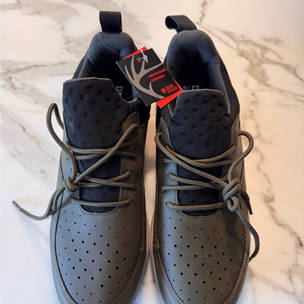 Deer Stags Olive and Black Men's Casual Sneakers